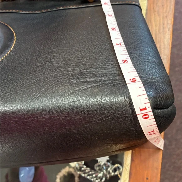 Valentino Black Leather Shoulder Bag with Chain Straps - Picture 10 of 13